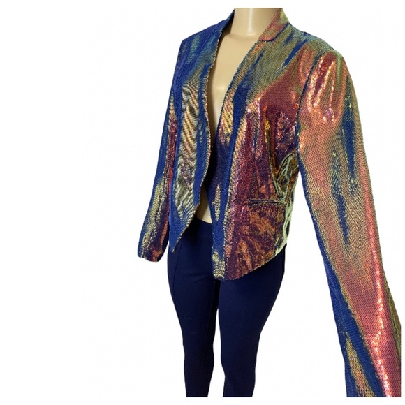 Blank NYC Multicolor Sequin Blazer - Picture 3 of 9